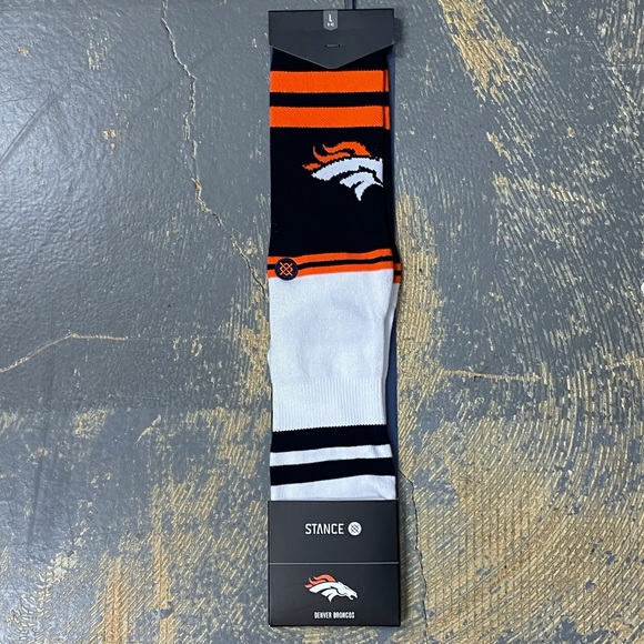 Stance Denver Broncos Socks Sideline NFL Crew L